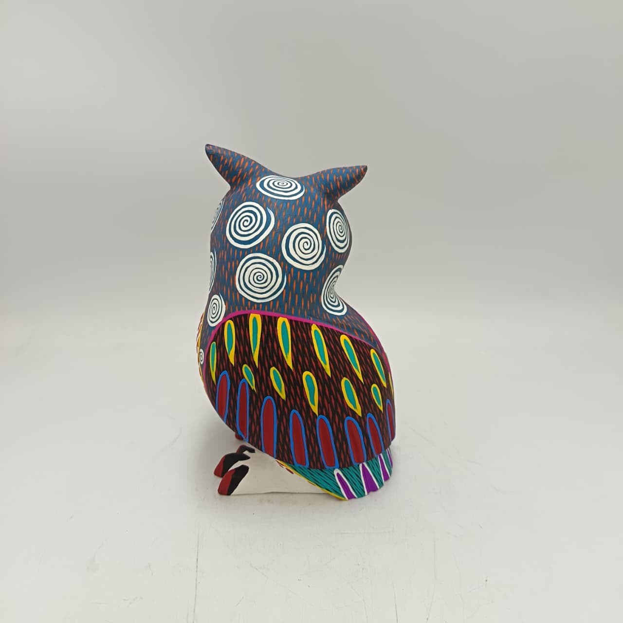 Oaxacan Wood Carving Owl By Arsenio Morales PP9453
