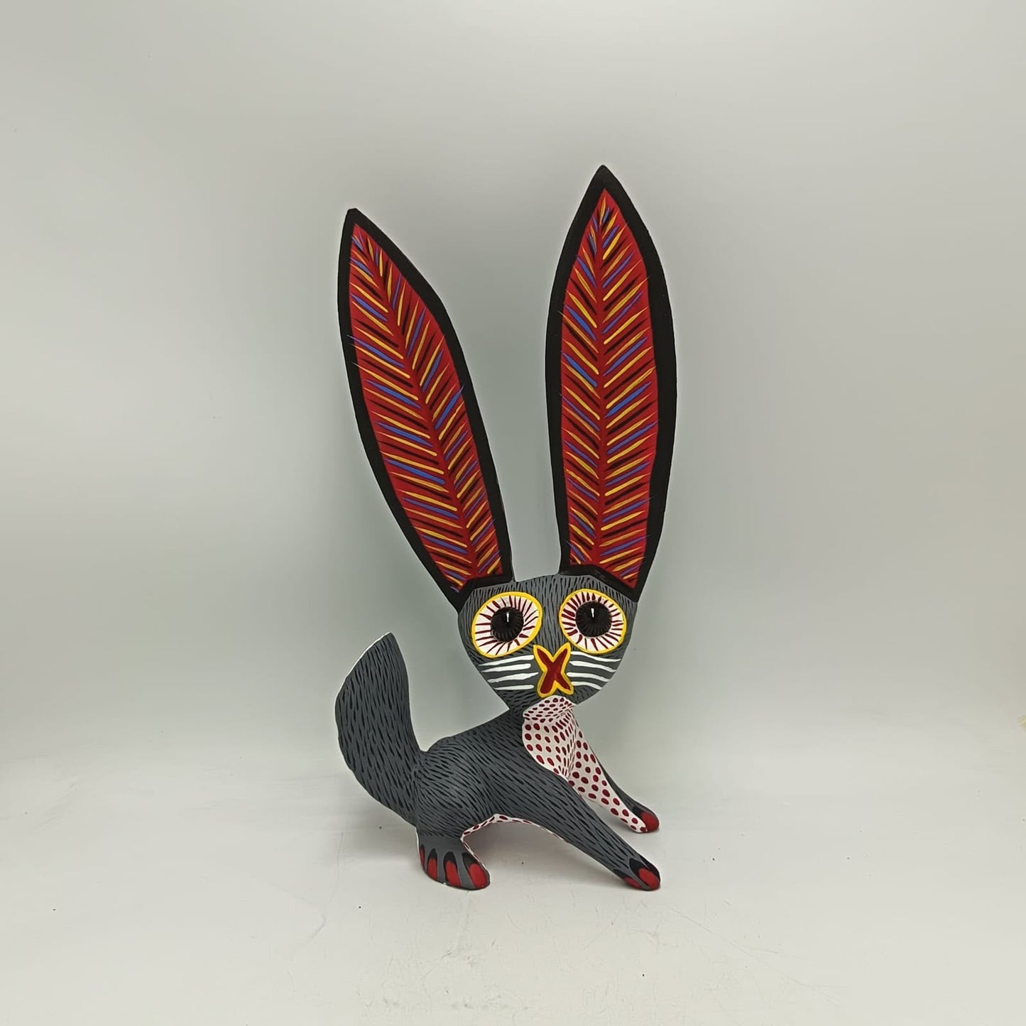 Oaxacan Wood Carving Rabbit By Arsenio Morales PP9455
