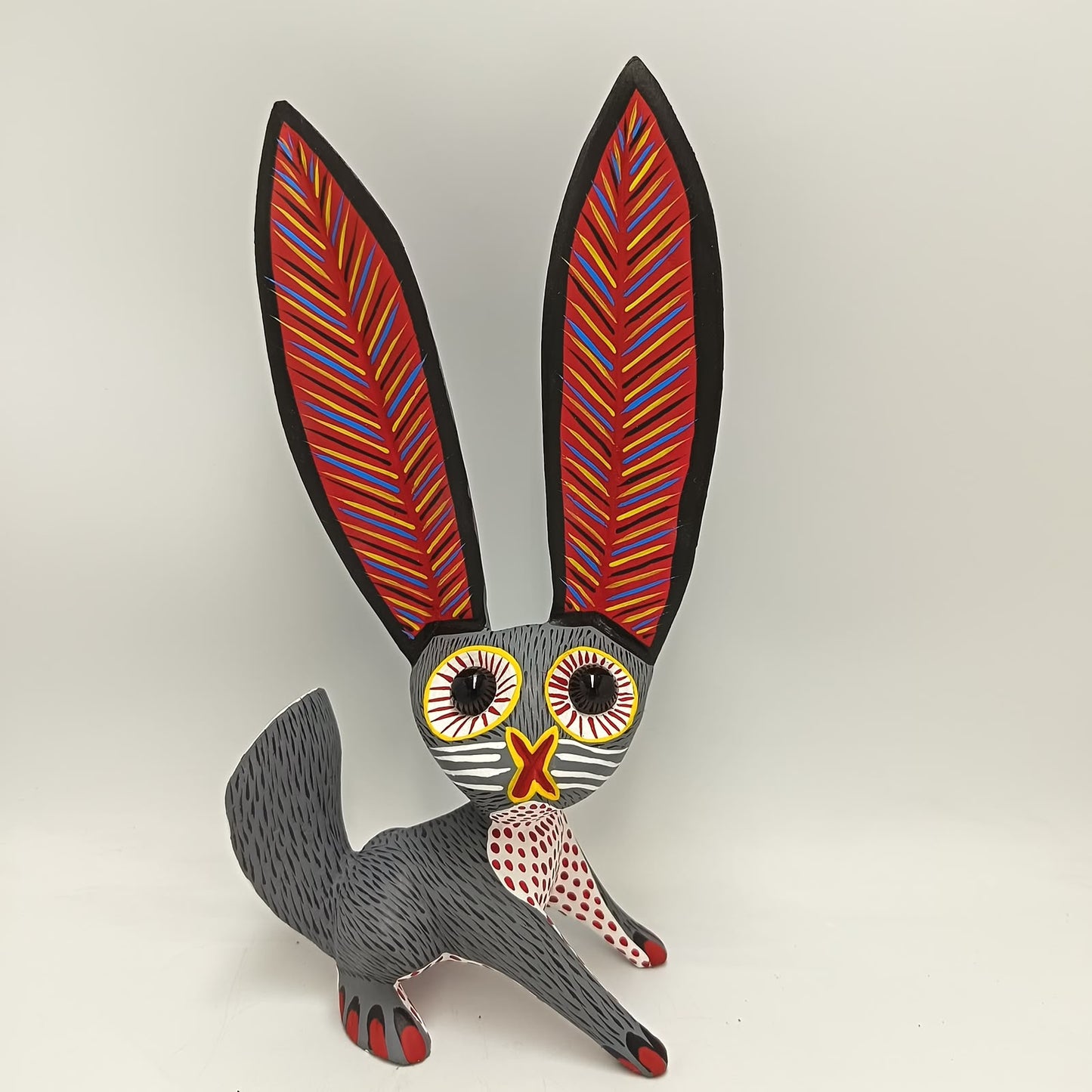 Oaxacan Wood Carving Rabbit By Arsenio Morales PP9455