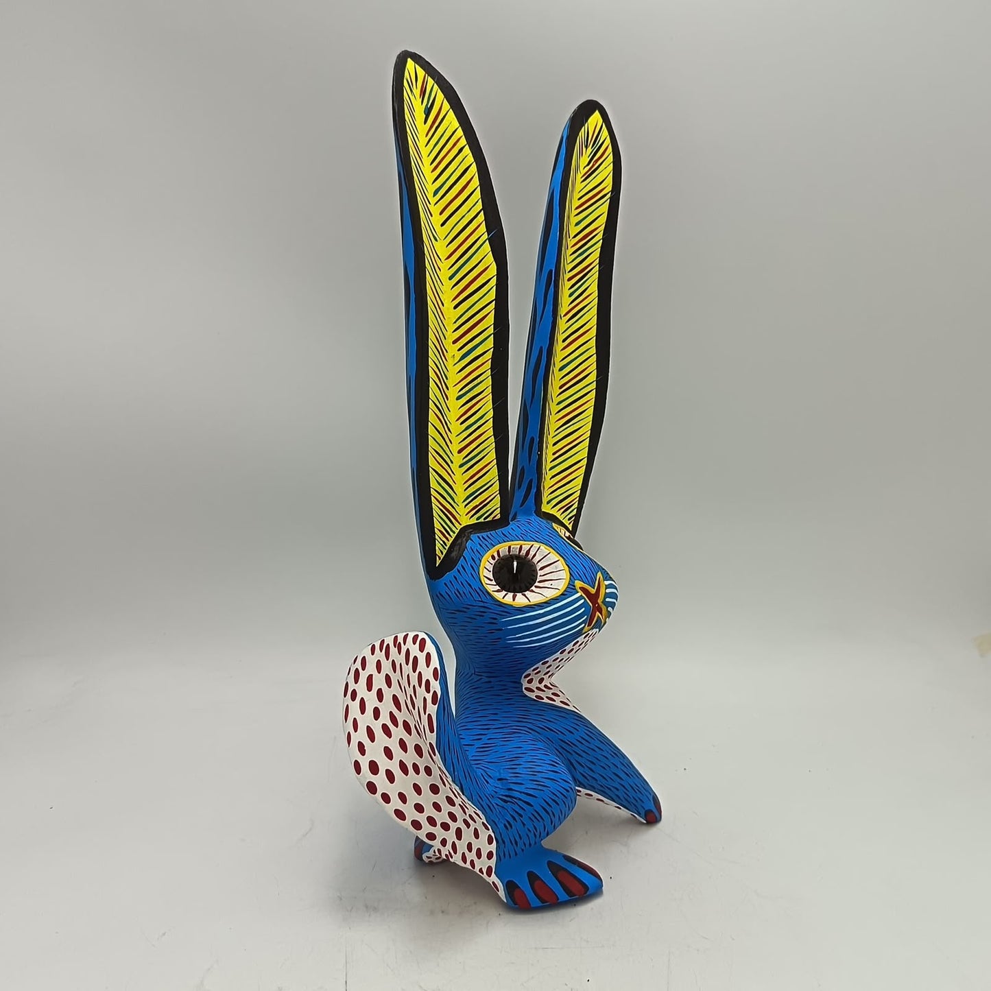 Oaxacan Wood Carving Rabbit By Arsenio Morales PP9456