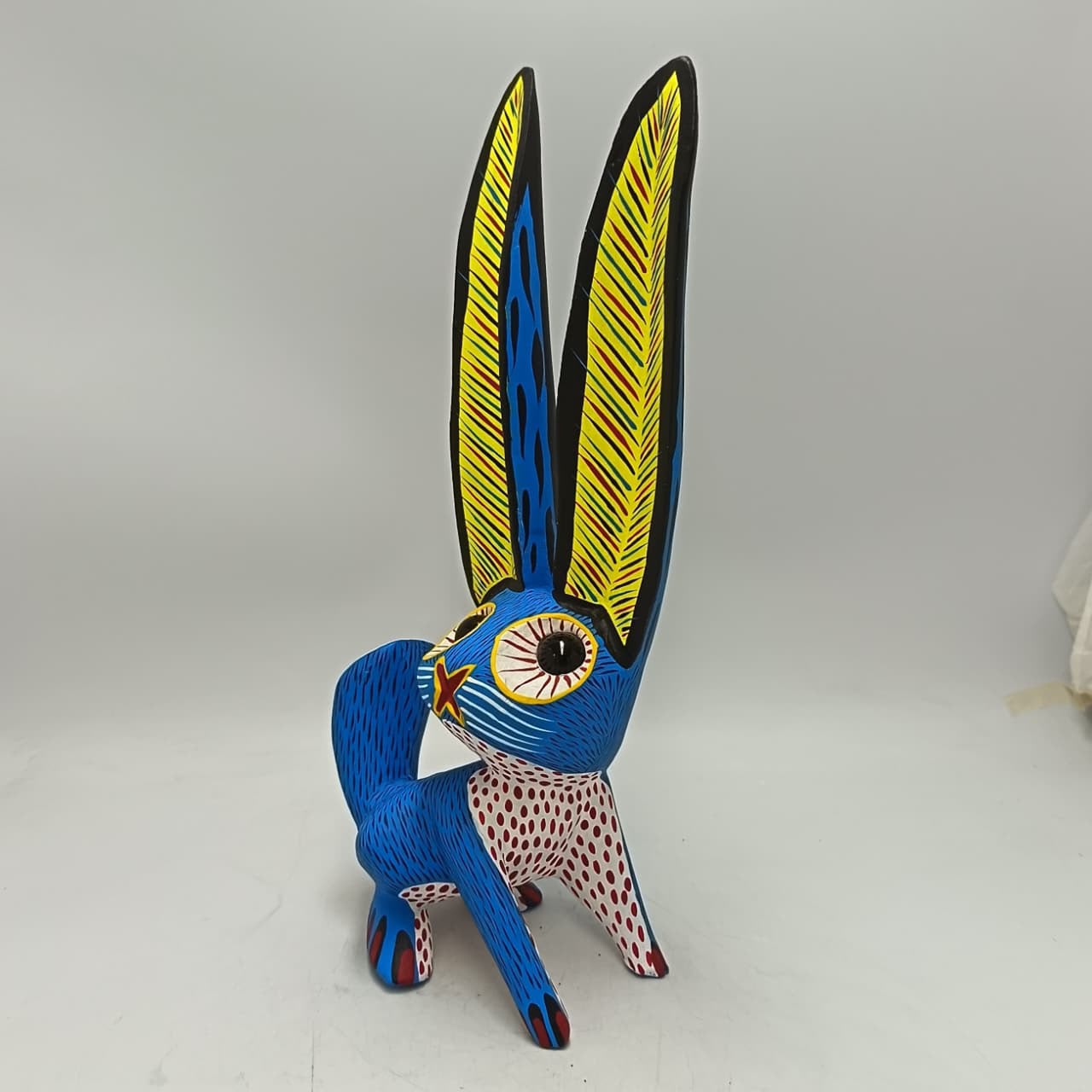 Oaxacan Wood Carving Rabbit By Arsenio Morales PP9456