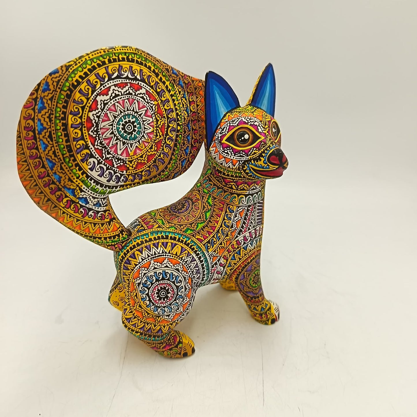 Mexican Oaxacan Wood Carving Alebrije Dog By Origen Nativo PP9457
