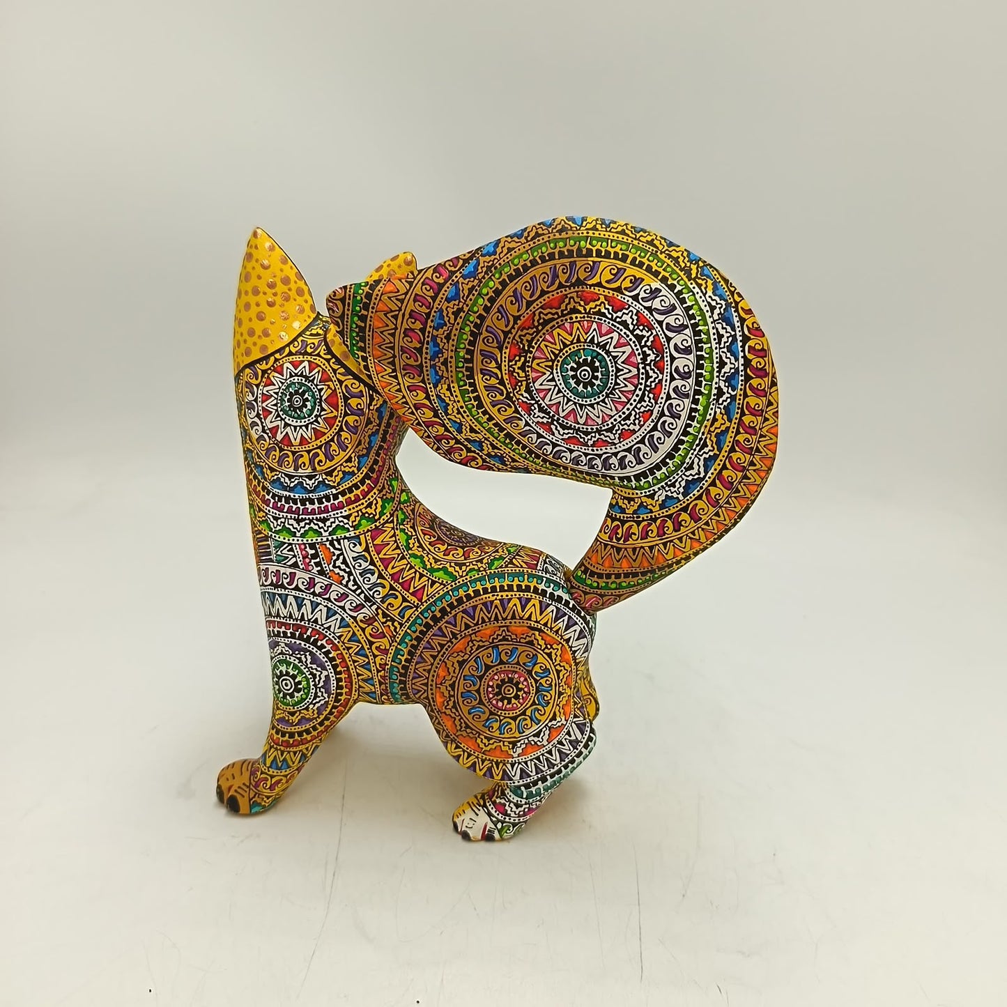 Mexican Oaxacan Wood Carving Alebrije Dog By Origen Nativo PP9457