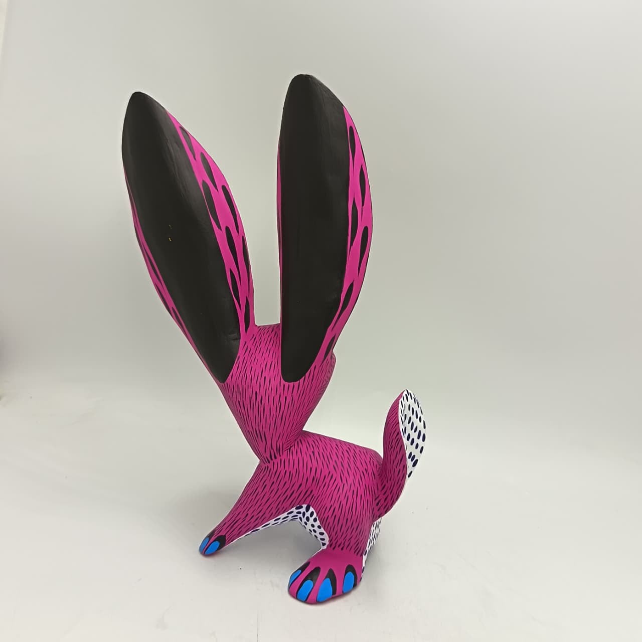 Oaxacan Wood Carving Rabbit By Arsenio Morales PP9462
