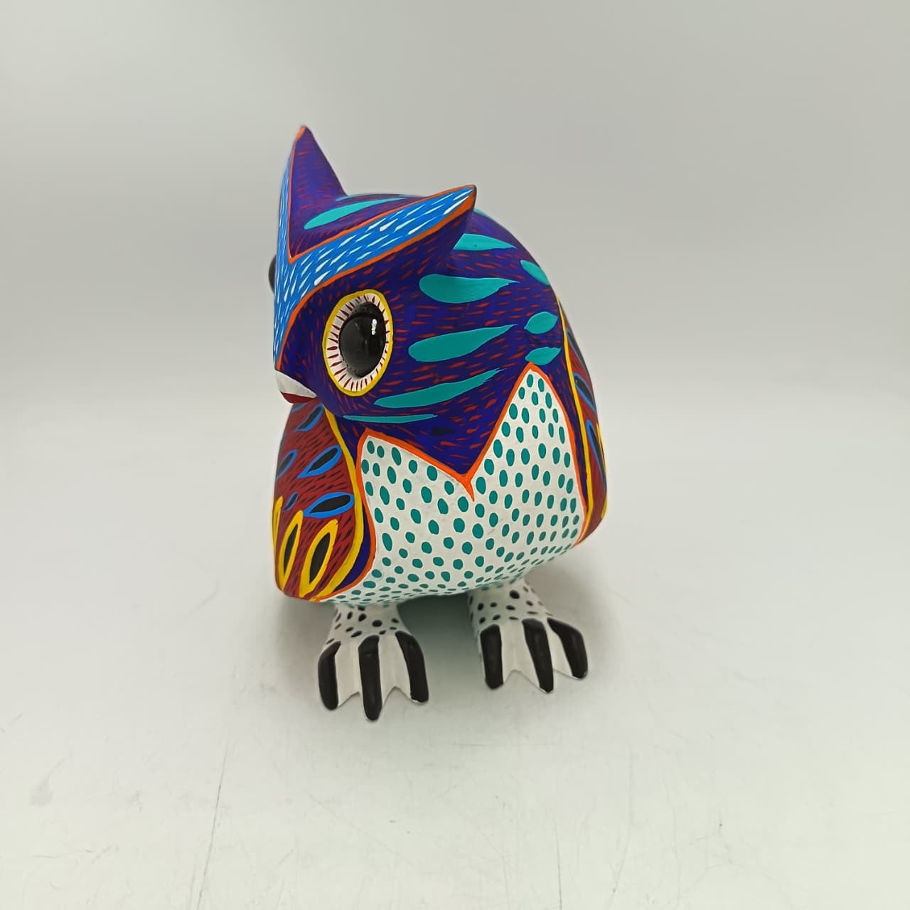Oaxacan Wood Carving Owl By Arsenio Morales PP9465