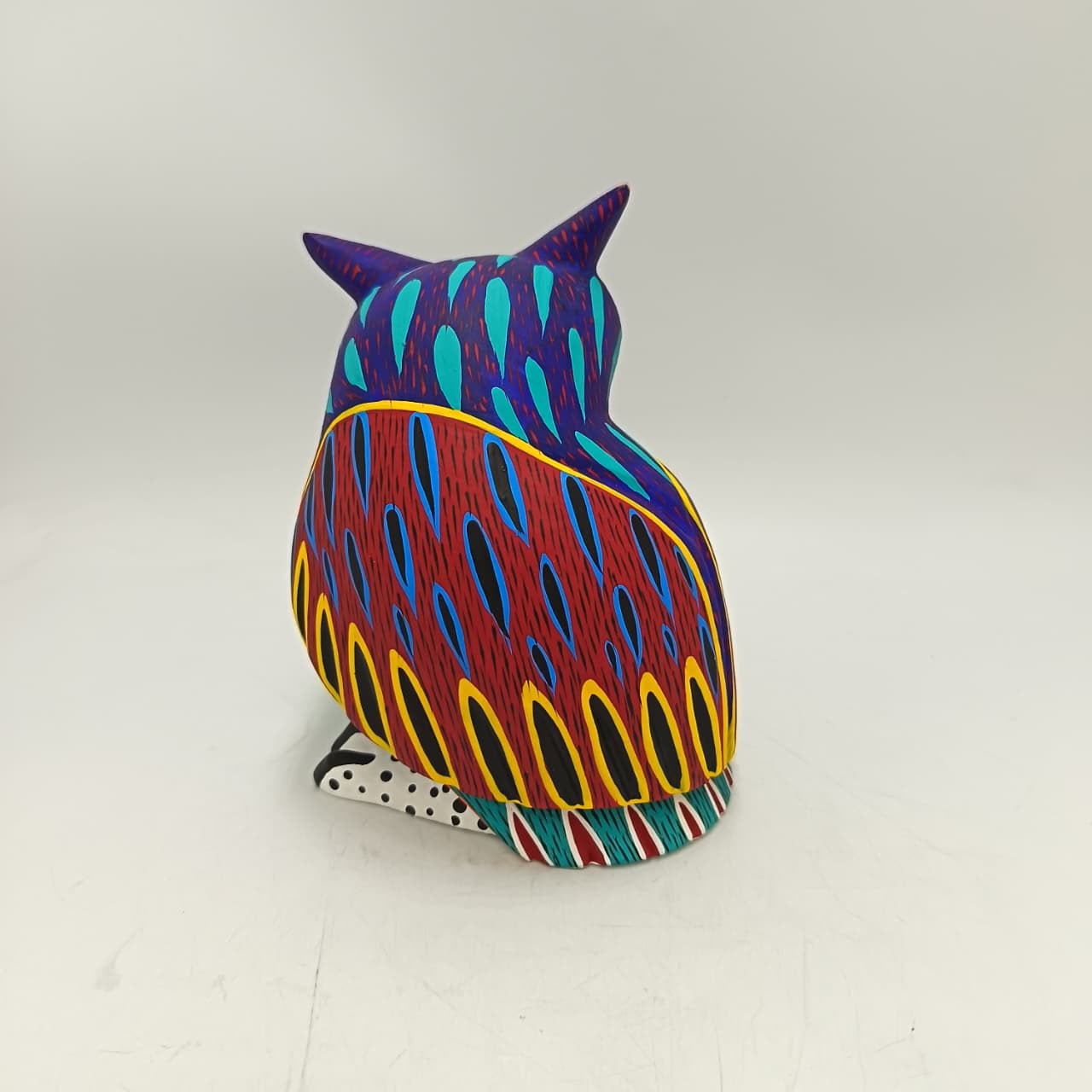 Oaxacan Wood Carving Owl By Arsenio Morales PP9465