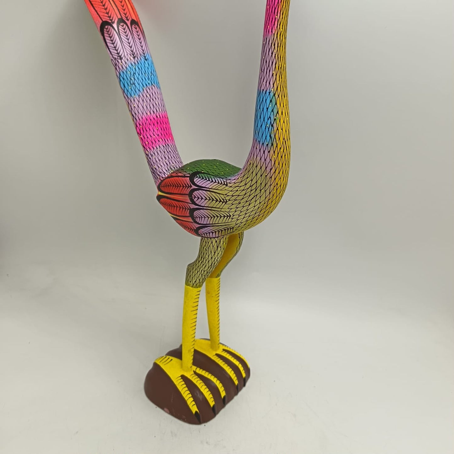Mexican Oaxacan Wood Carving Roadrunner By David Blass PP9466