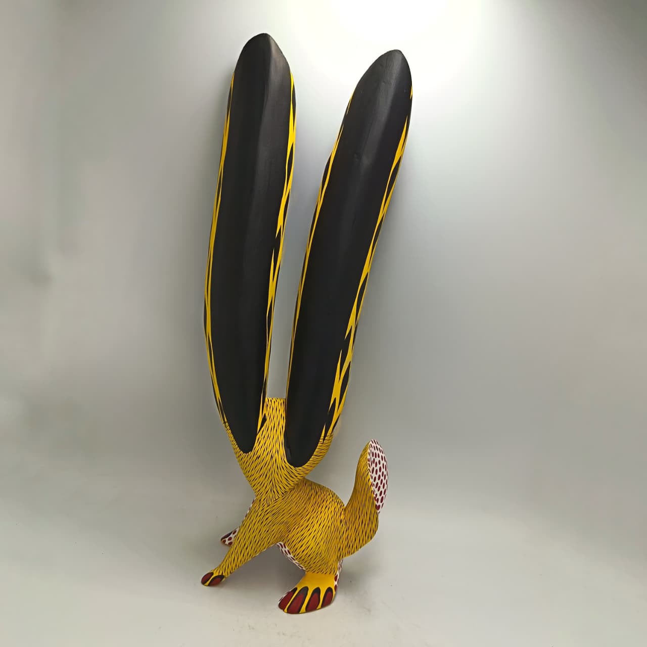 Oaxacan Wood Carving Rabbit By Arsenio Morales PP9469