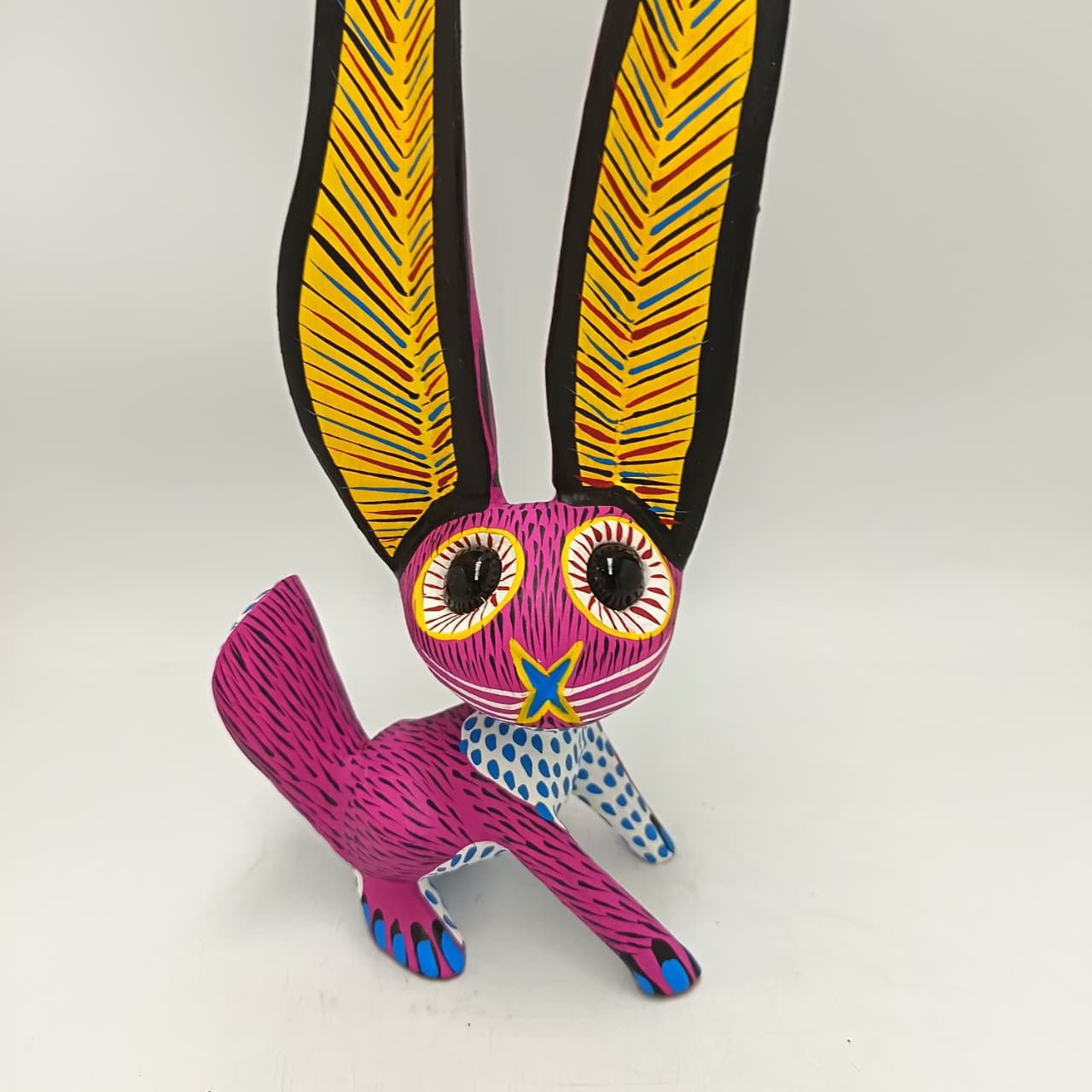 Oaxacan Wood Carving Rabbit By Arsenio Morales PP9470