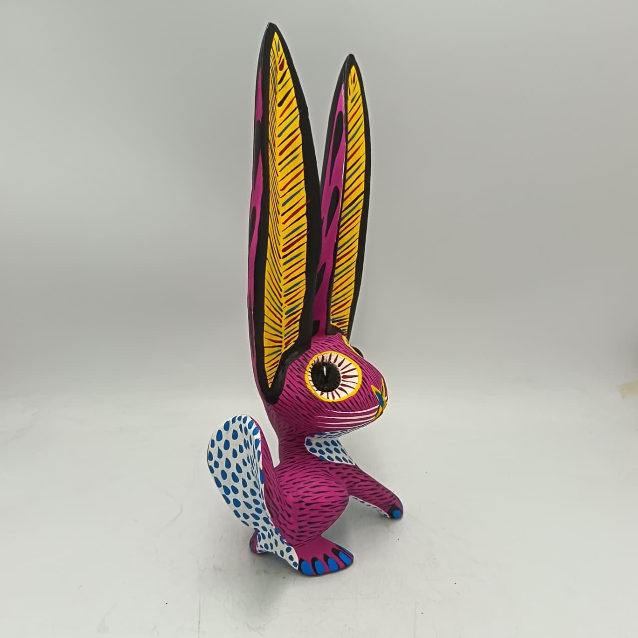 Oaxacan Wood Carving Rabbit By Arsenio Morales PP9470