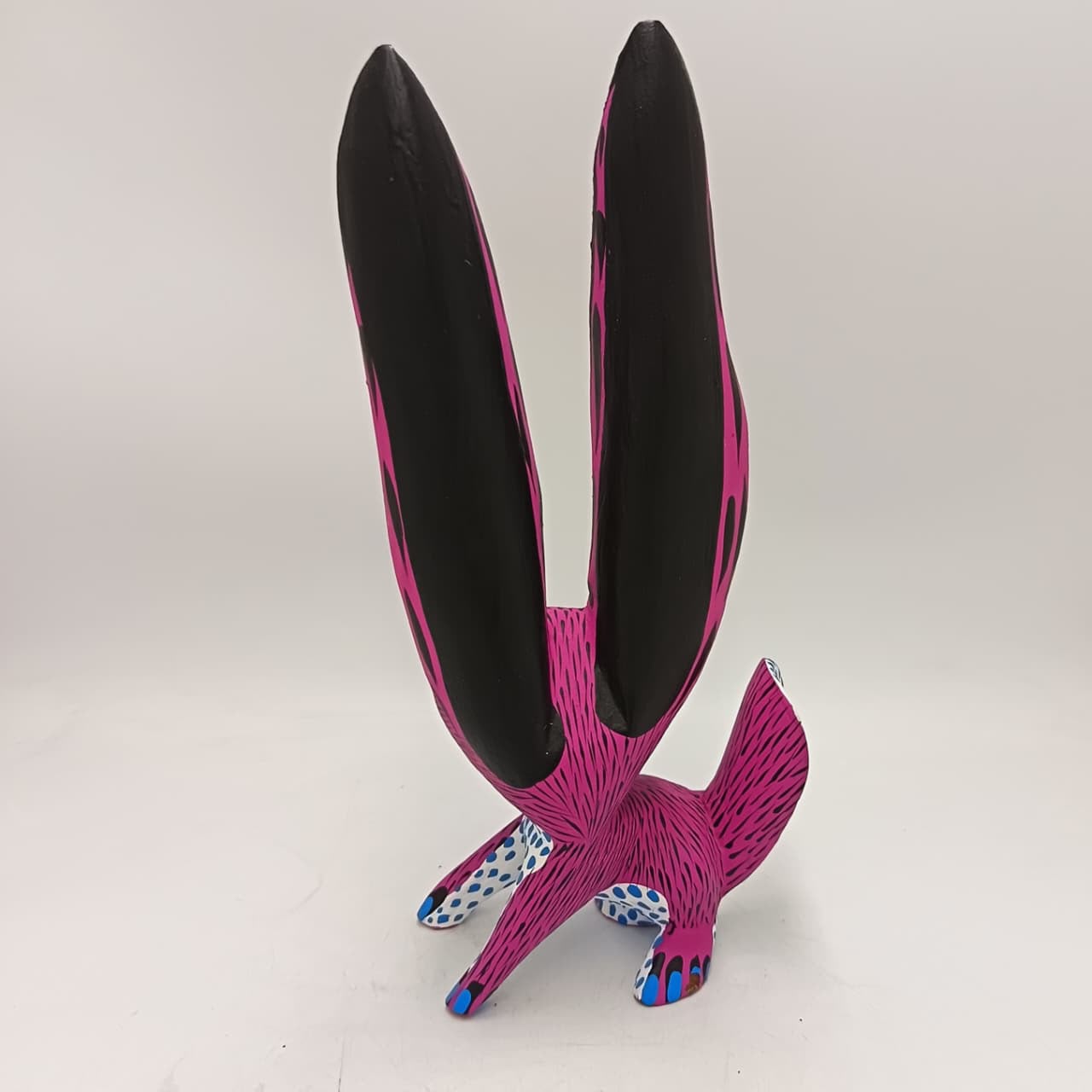 Oaxacan Wood Carving Rabbit By Arsenio Morales PP9470