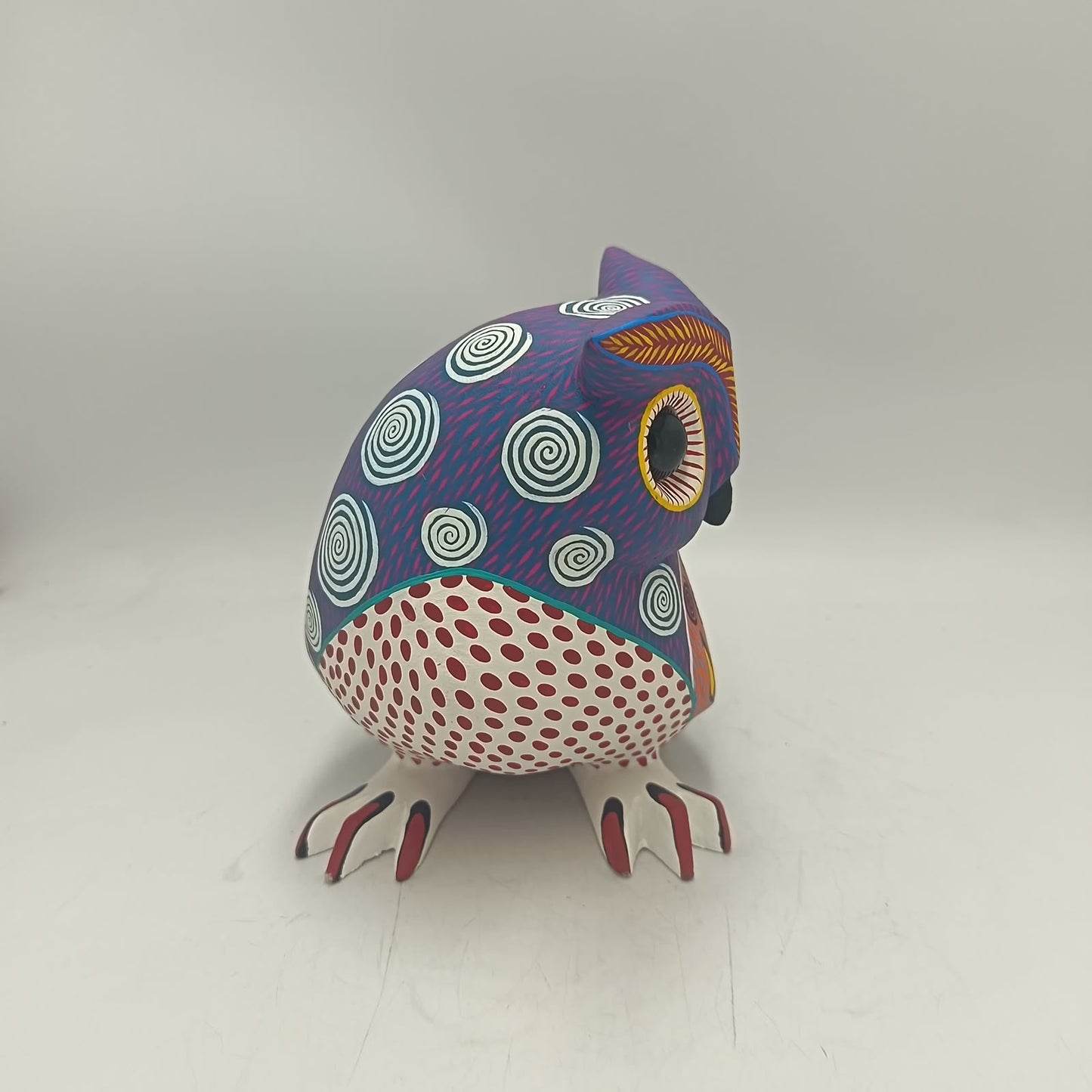 Oaxacan Wood Carving Owl By Arsenio Morales PP9474