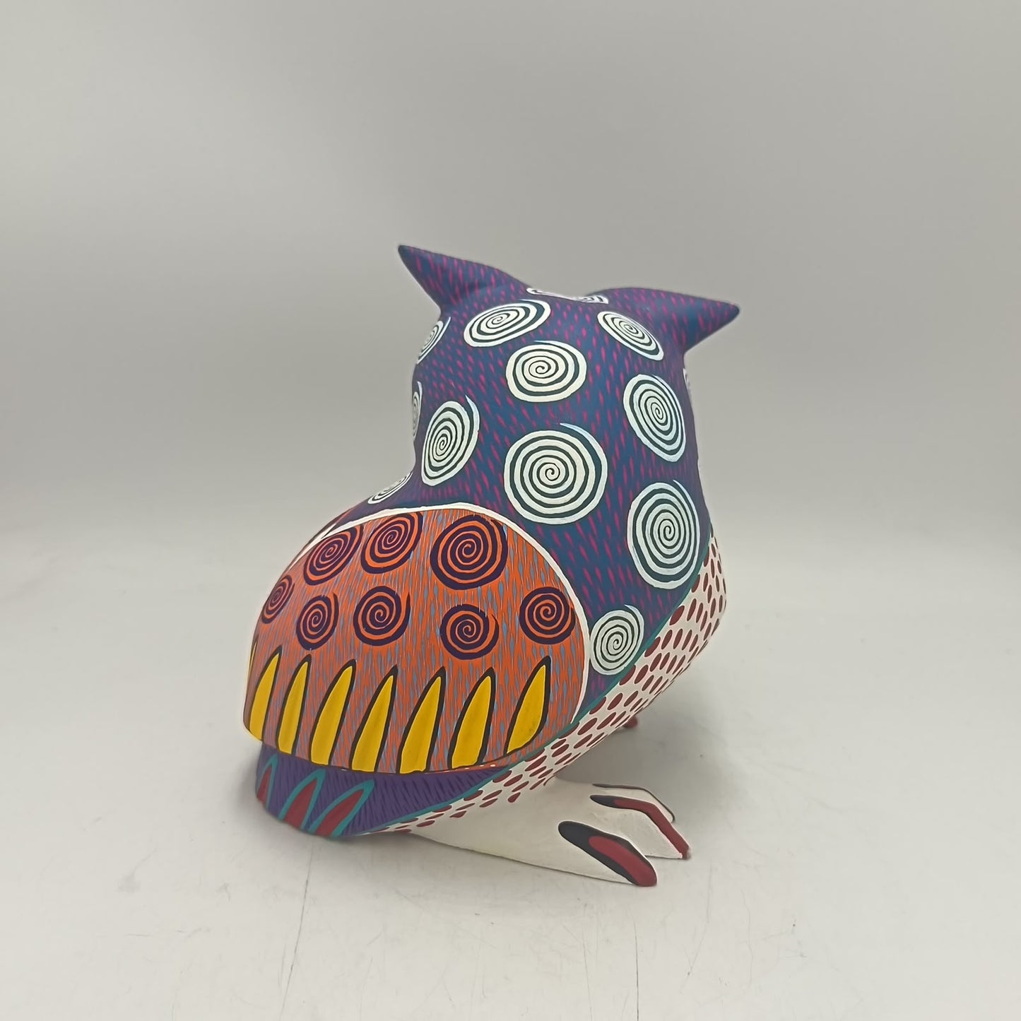 Oaxacan Wood Carving Owl By Arsenio Morales PP9474