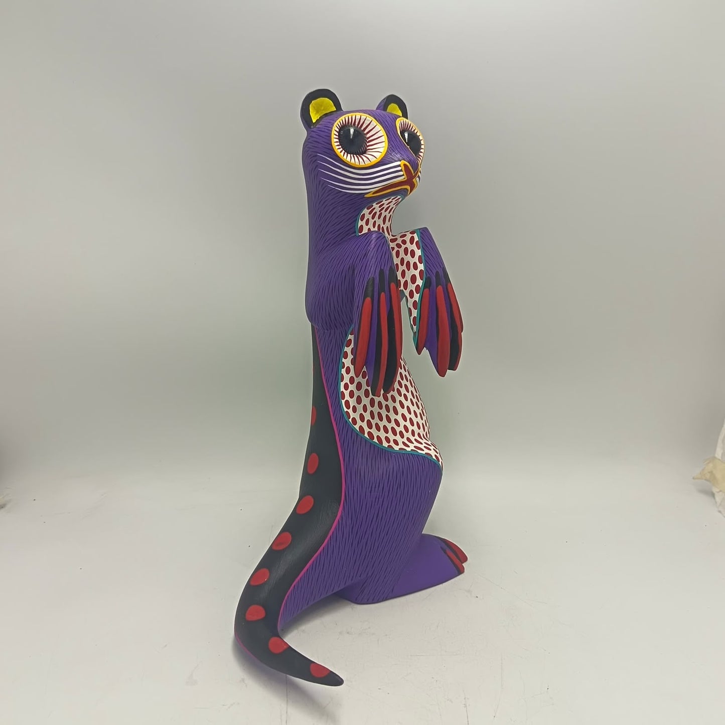 Oaxacan Wood Carving Otter By Arsenio Morales PP9475