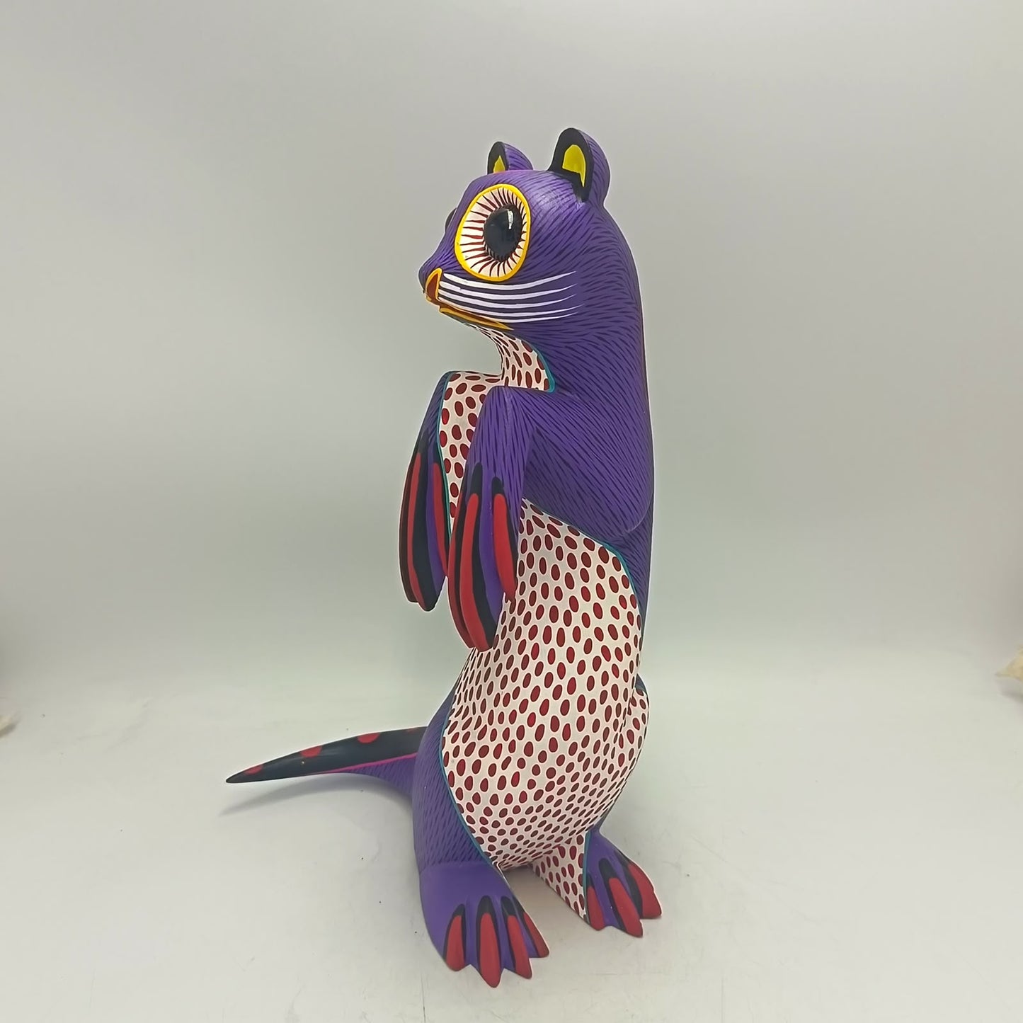 Oaxacan Wood Carving Otter By Arsenio Morales PP9475