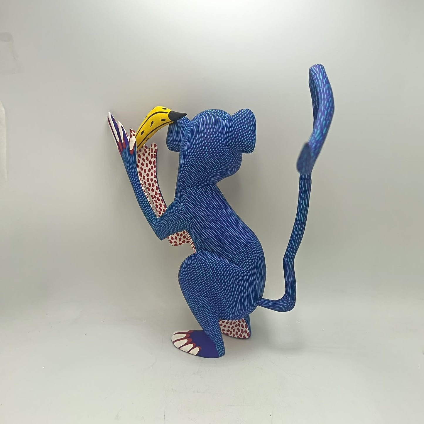 Oaxacan Wood Carving Monkey By Arsenio Morales PP9476