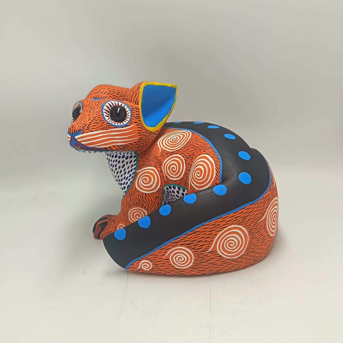 Oaxacan Wood Carving Fox By Arsenio Morales PP9477