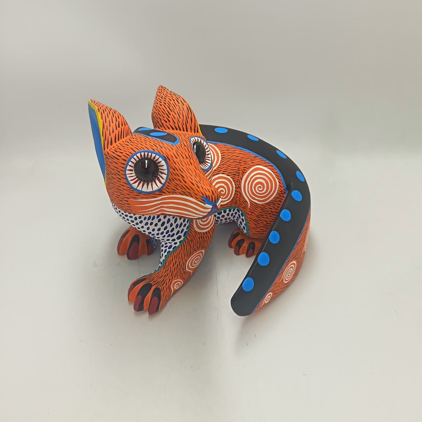 Oaxacan Wood Carving Fox By Arsenio Morales PP9477