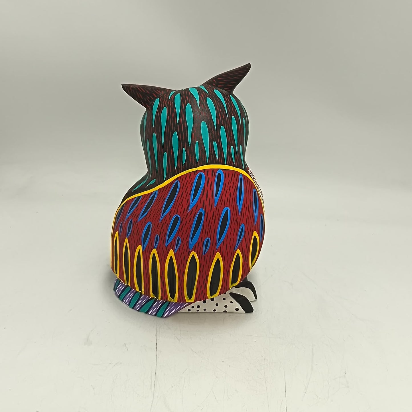 Oaxacan Wood Carving Owl By Arsenio Morales PP9492