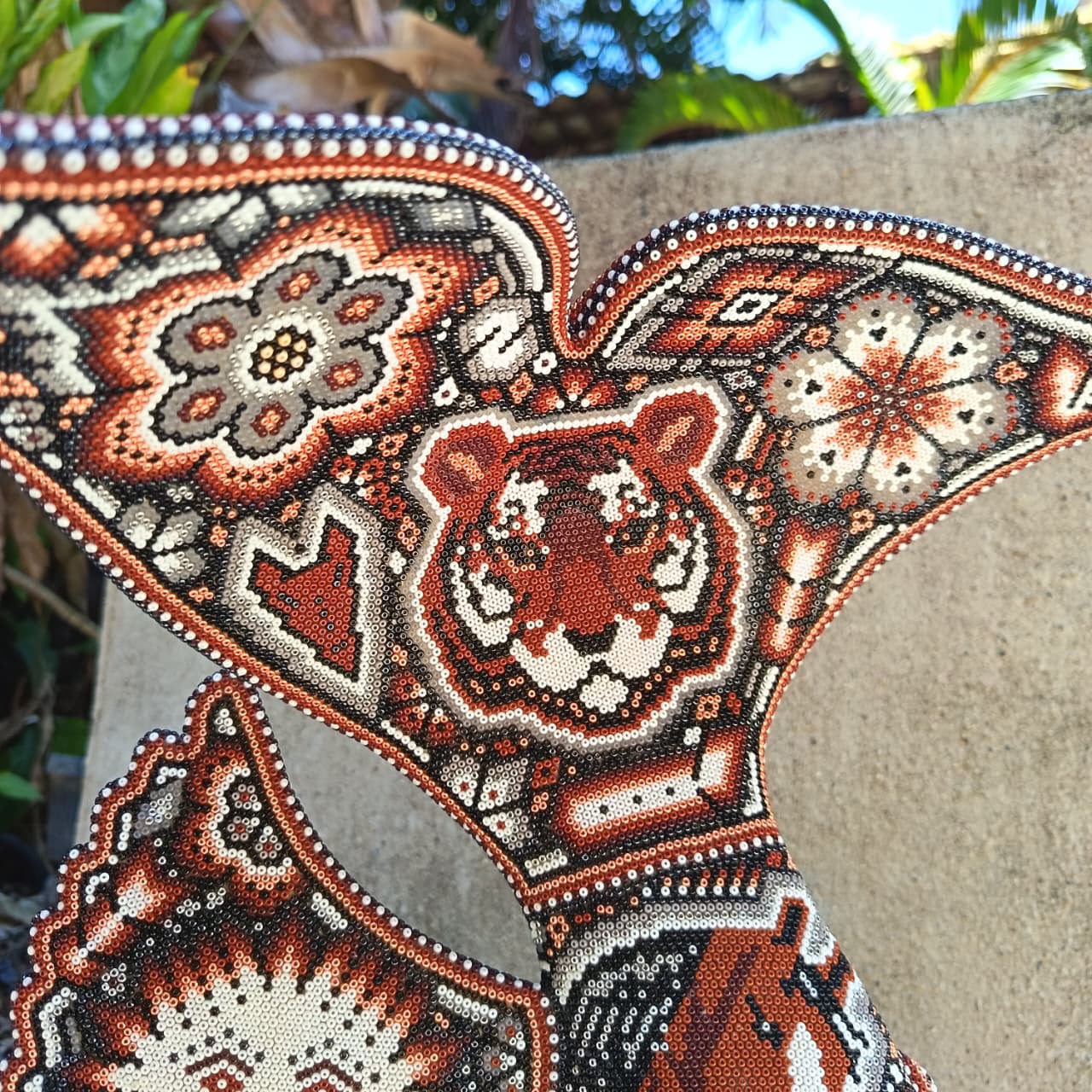 Mexican Huichol Hand Beaded Fish By Isandro Villa Lopez PP9508