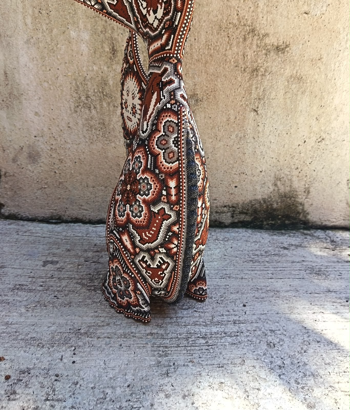 Mexican Huichol Hand Beaded Fish By Isandro Villa Lopez PP9508