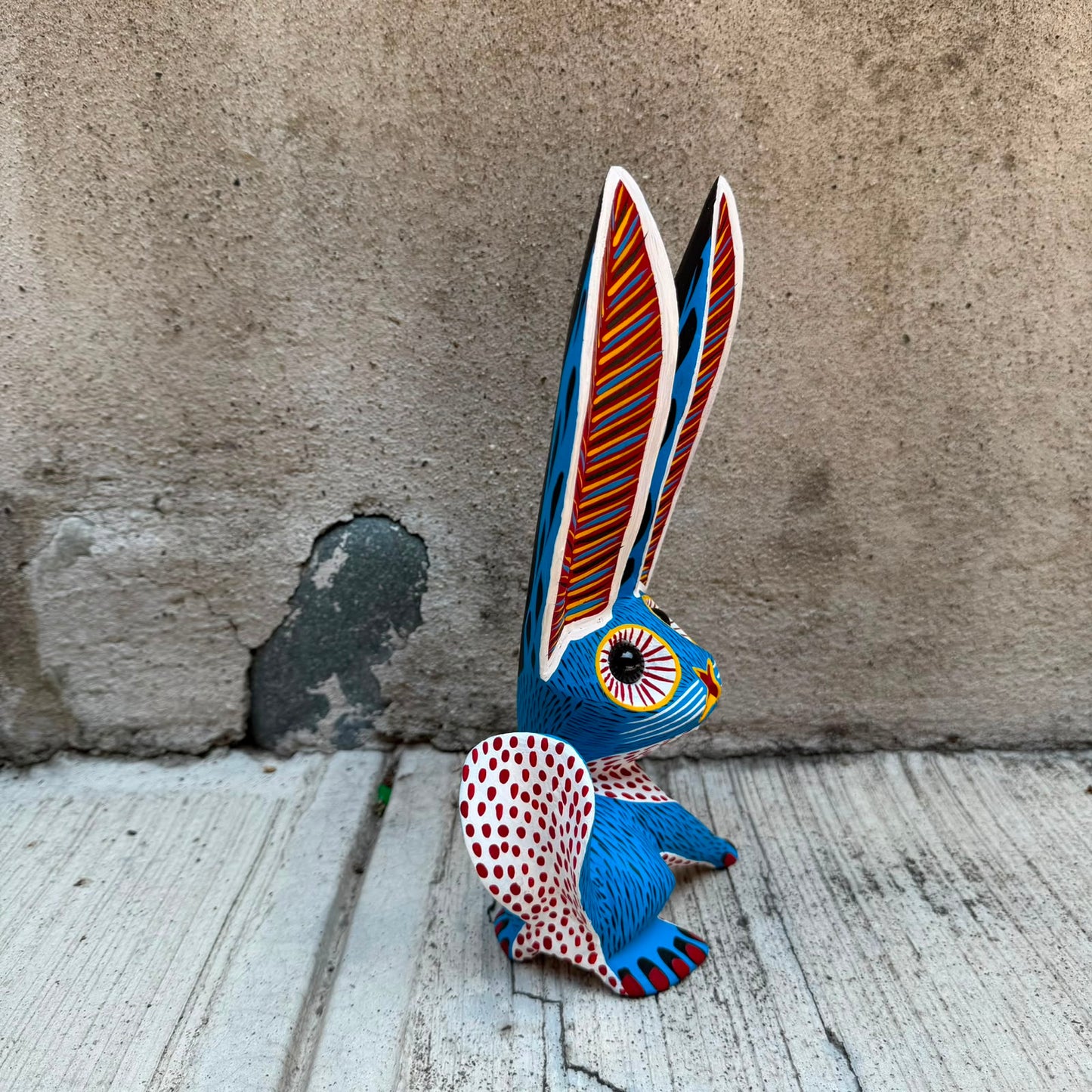 Oaxacan Wood Carving Rabbit By Arsenio Morales PP9564