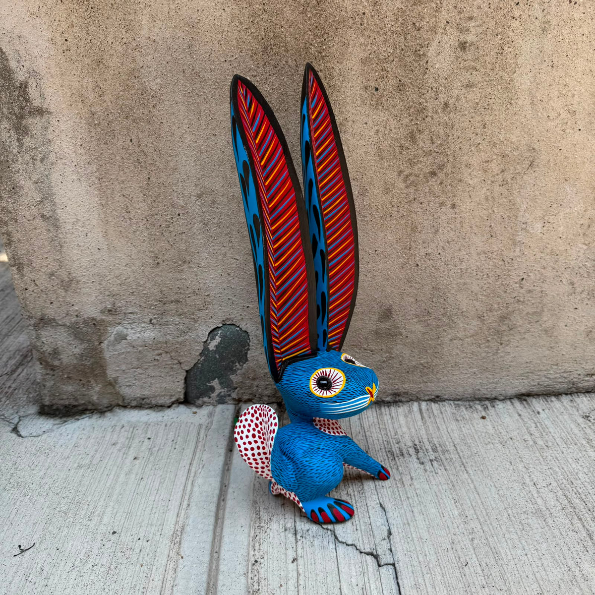 Oaxacan Wood Carving Rabbit By Arsenio Morales PP9565