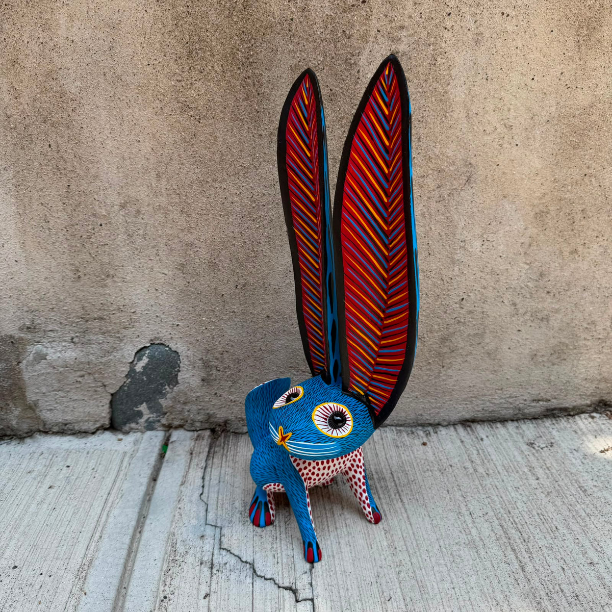 Oaxacan Wood Carving Rabbit By Arsenio Morales PP9565