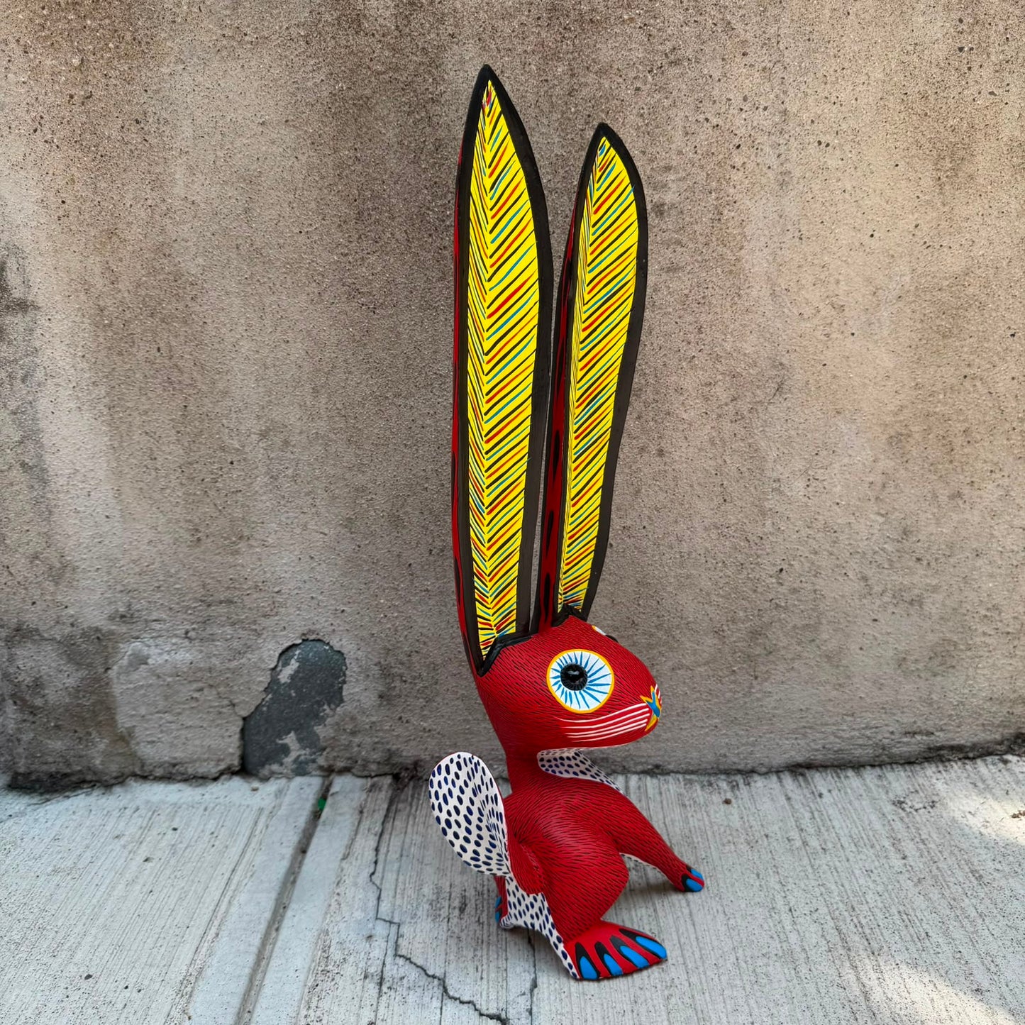 Oaxacan Wood Carving Rabbit By Arsenio Morales PP9566