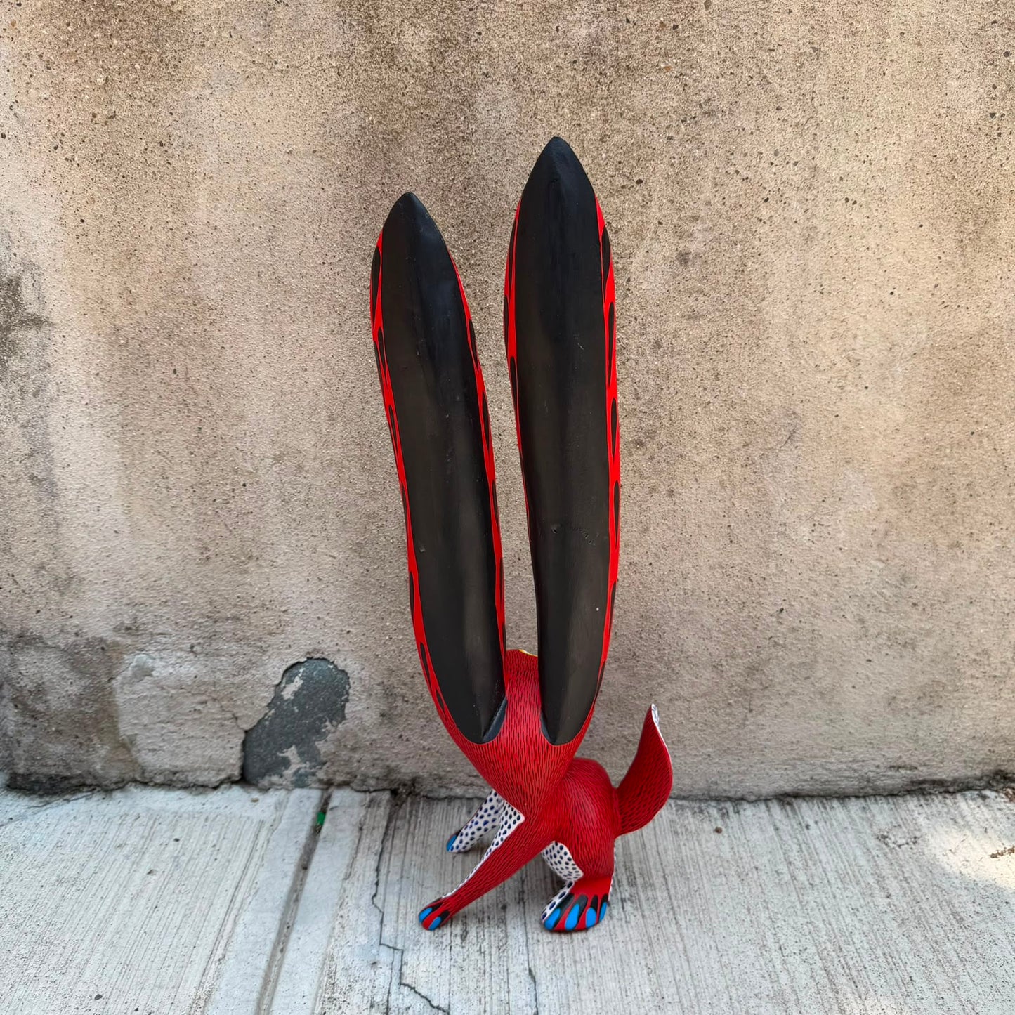 Oaxacan Wood Carving Rabbit By Arsenio Morales PP9566