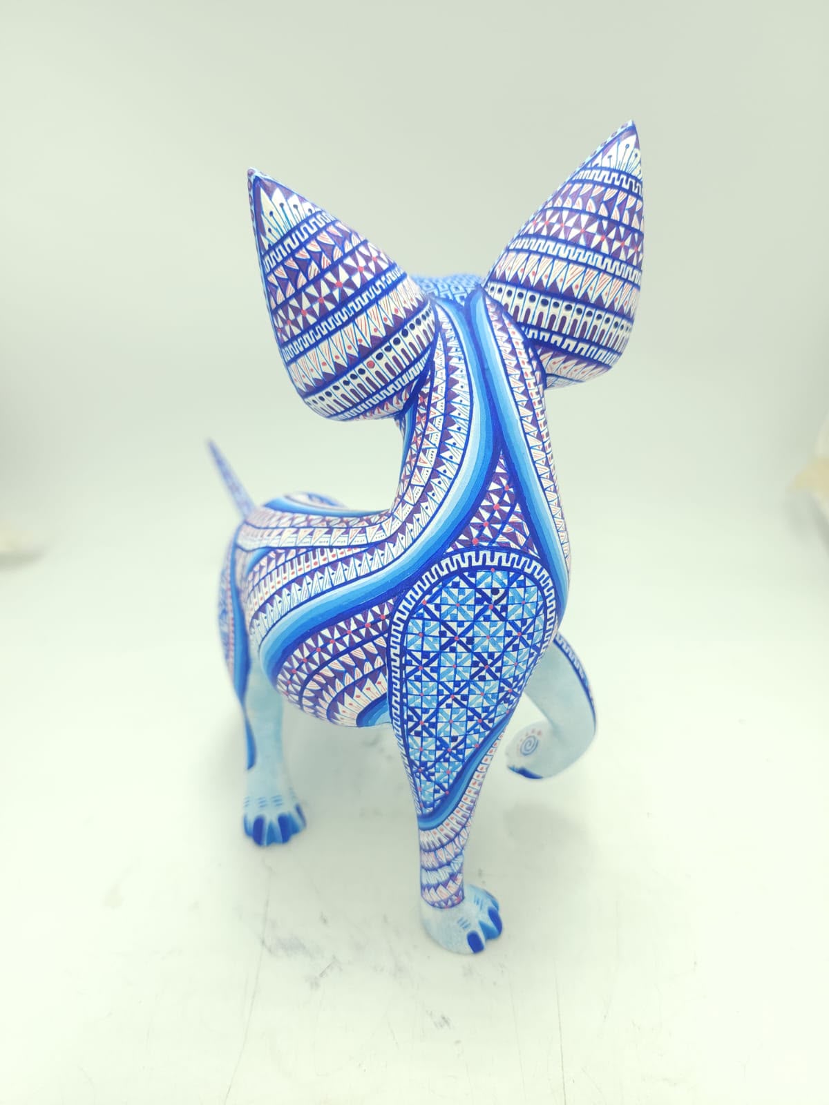 Mexican Oaxacan Wood Carving Xoloitzcuintle By Ivan Fuentes PP9561