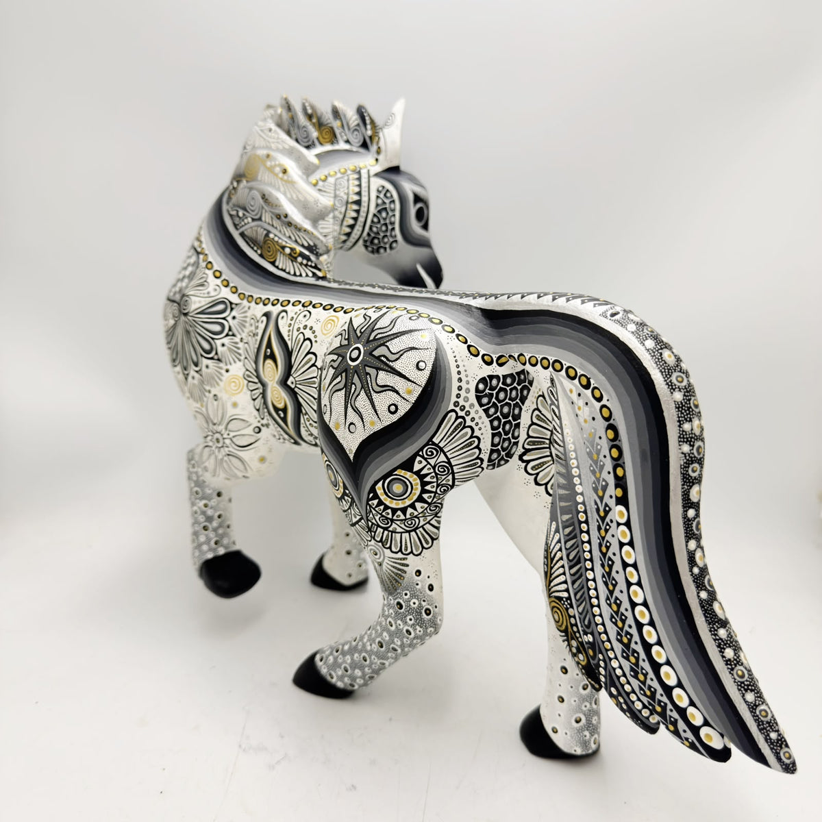Mexican Folk Art Oaxacan Wood Carving Alebrije Hand Made, Horse By Luis Sosa PP9598