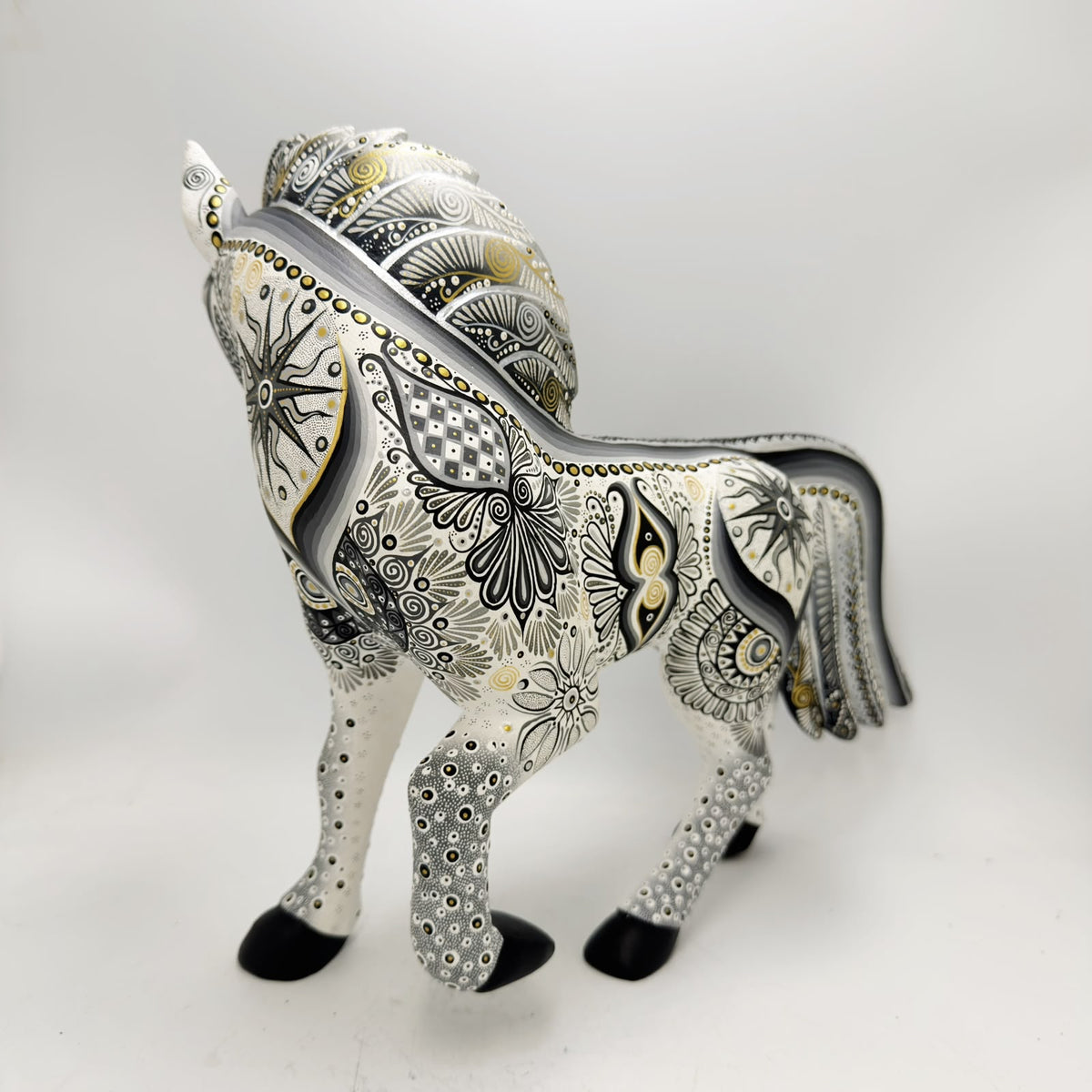 Mexican Folk Art Oaxacan Wood Carving Alebrije Hand Made, Horse By Luis Sosa PP9598