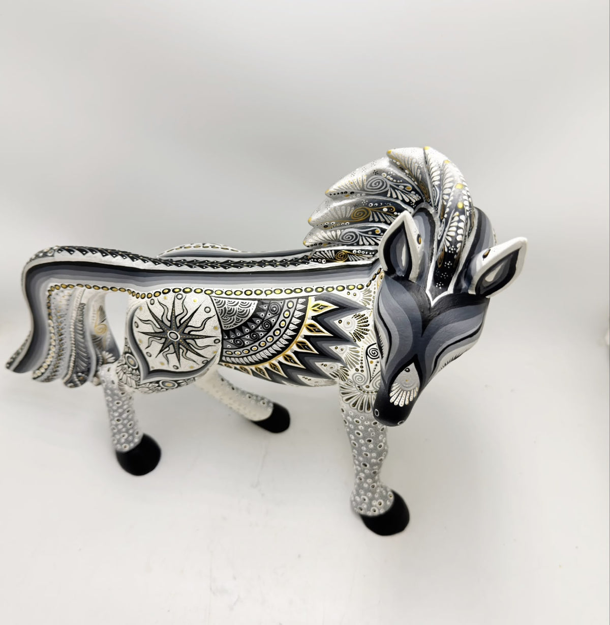Mexican Folk Art Oaxacan Wood Carving Alebrije Hand Made, Horse By Luis Sosa PP9598