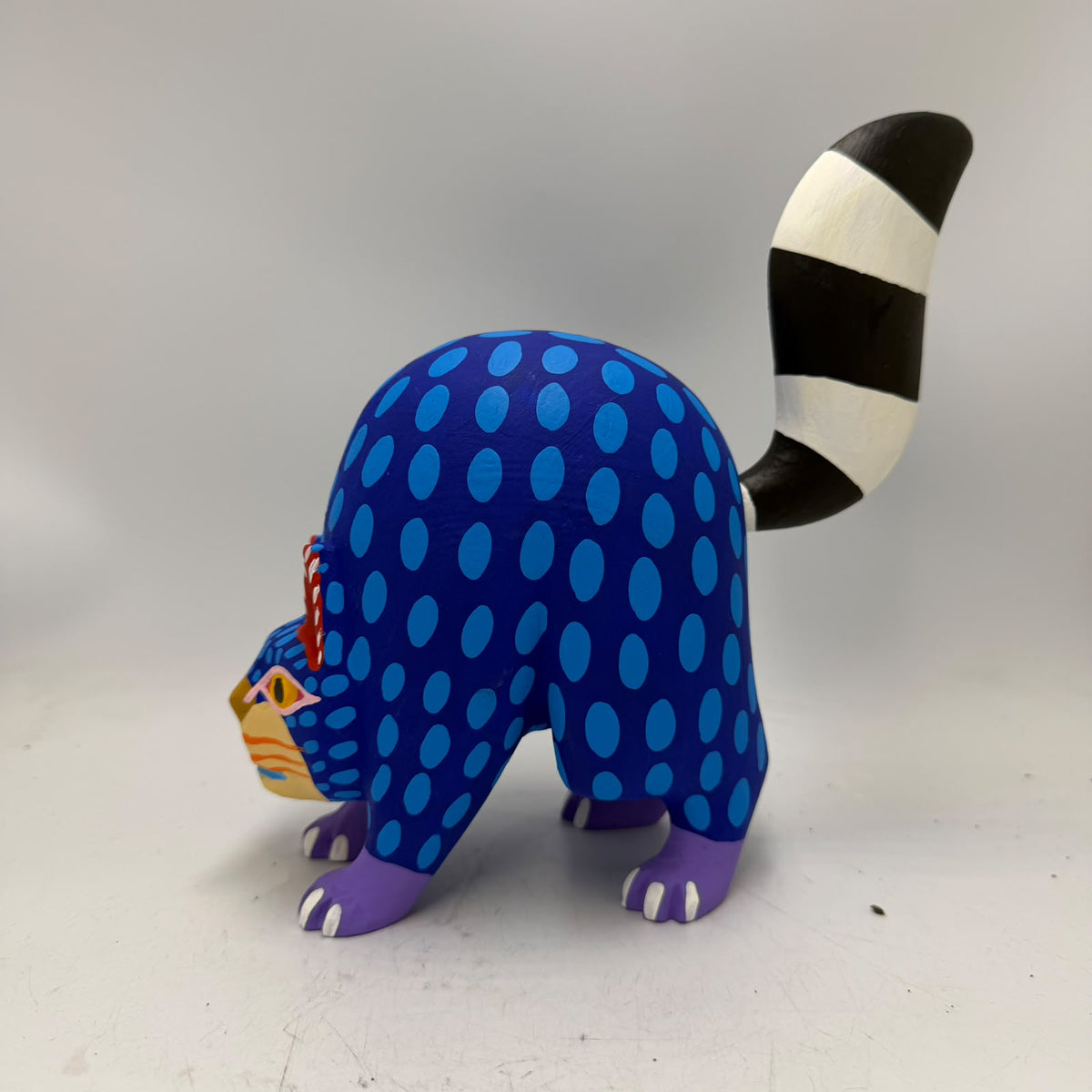 Oaxacan Wood Carving Hand Made, Cat By Armando Jimenez  PP9621