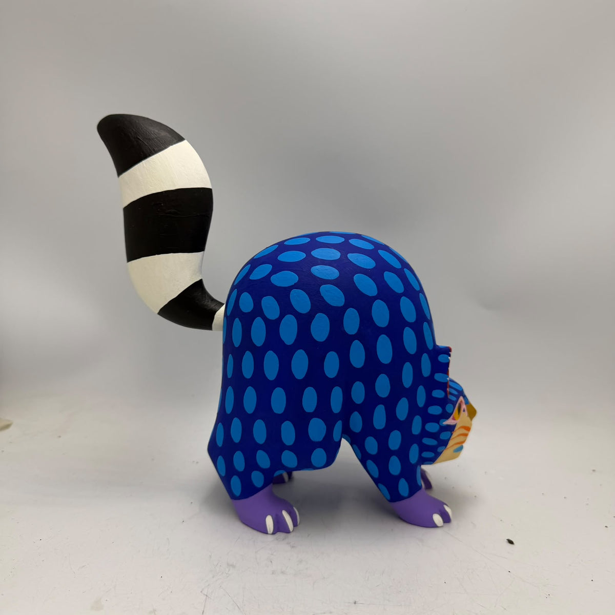 Oaxacan Wood Carving Hand Made, Cat By Armando Jimenez  PP9621