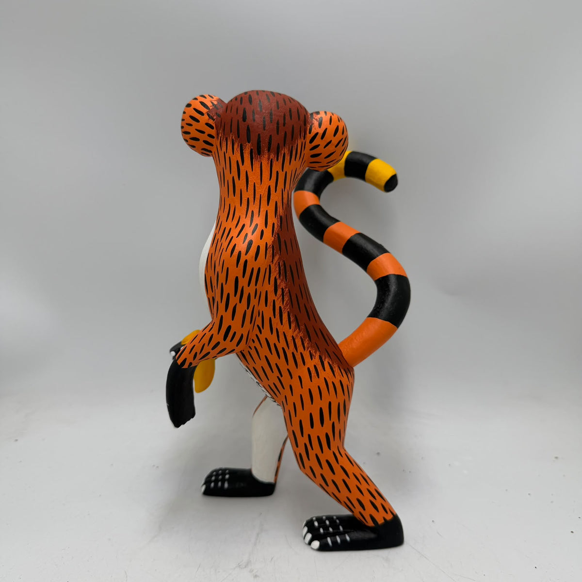Oaxacan Wood Carving Hand Made, Monkey By Armando Jimenez  PP9624