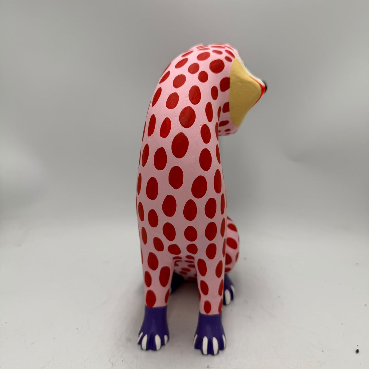 Oaxacan Wood Carving Hand Made, Cat By Armando Jimenez  PP9625