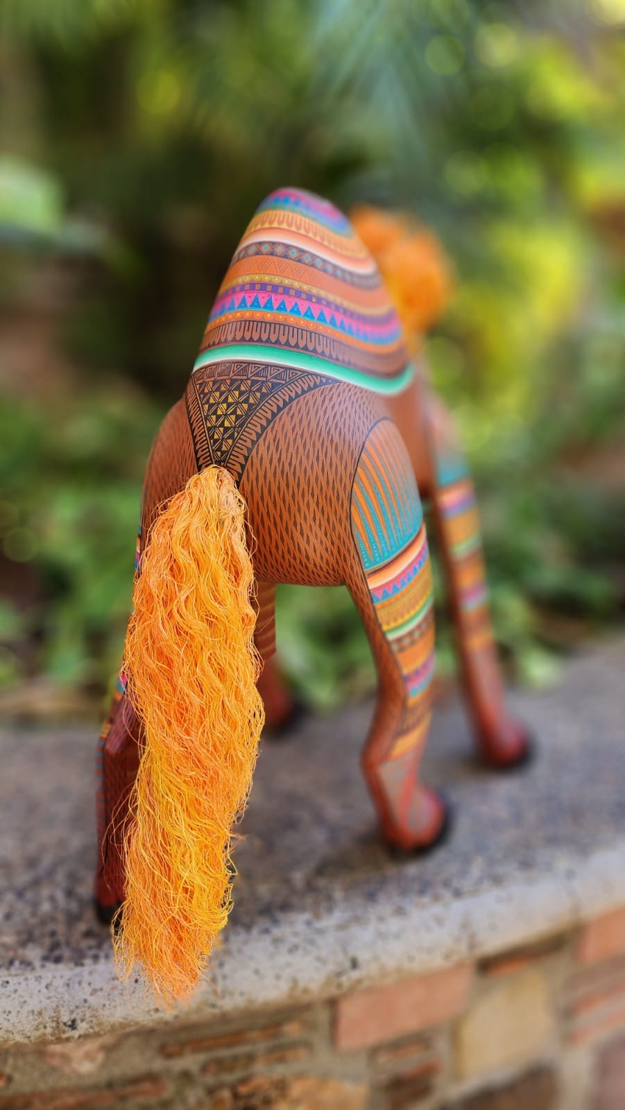 Mexican Oaxacan Wood Carving Camel By Julia Fuentes TJF01