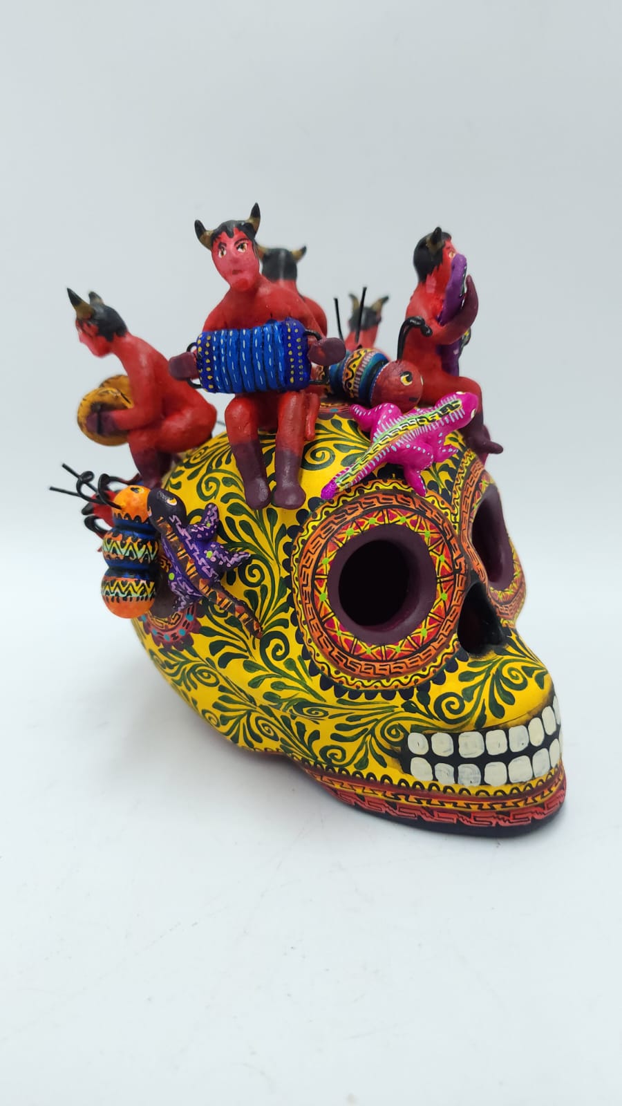 Ceramics Devils Singing Skull By Castillo PP5251