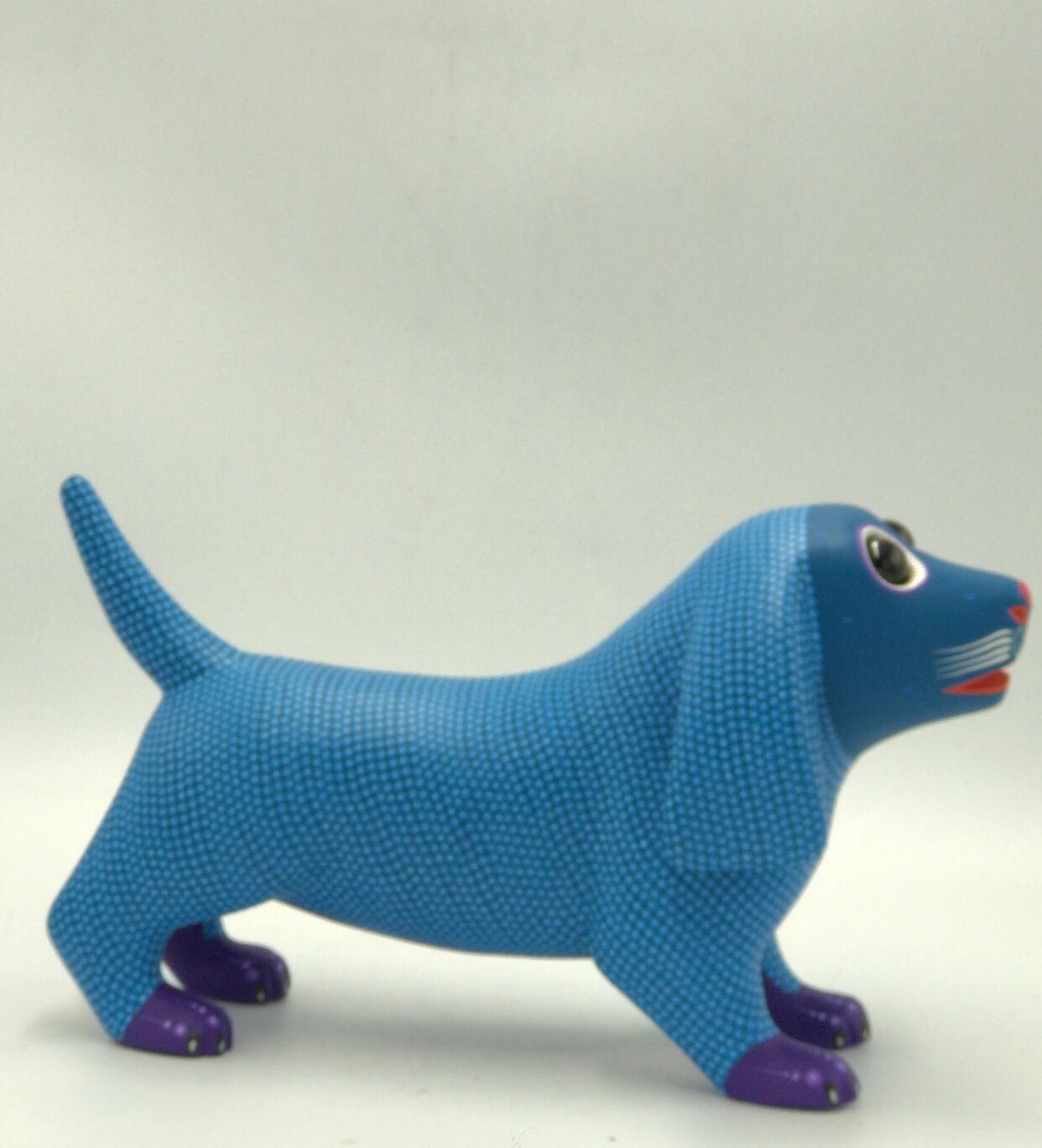 Beautiful Oaxacan Wood Carving Dog By Azucena Santiago PP5501
