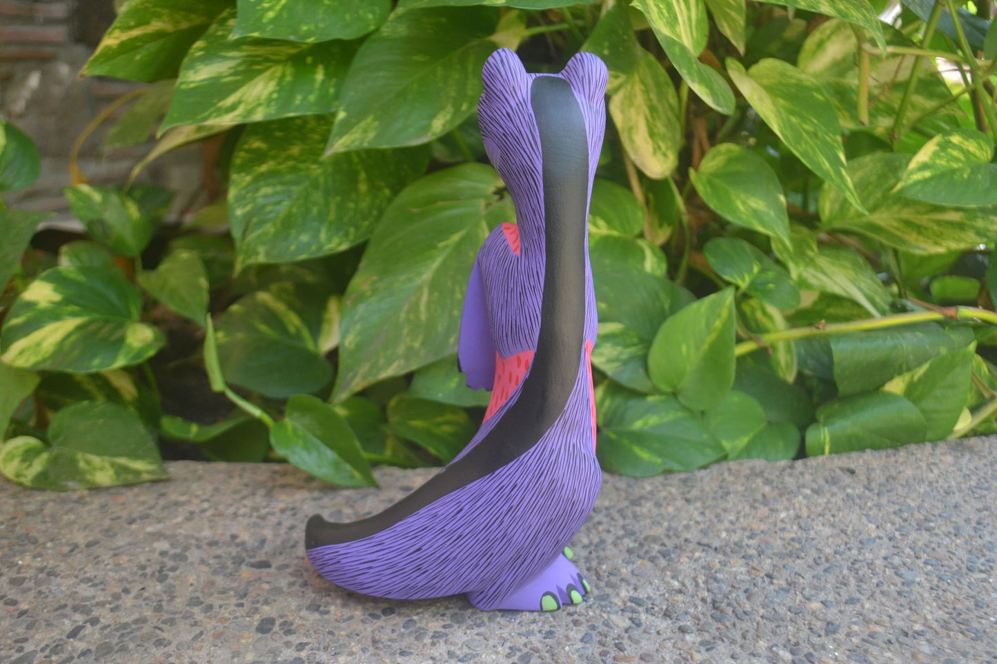 Beautiful Oaxacan Wood Carving Otter, By Azucena Santiago PP623