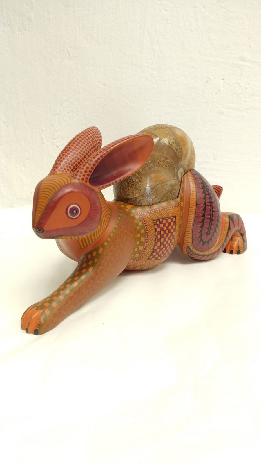 Oaxacan Wood Carving Rabbitt By Jacobo y Maria Angeles